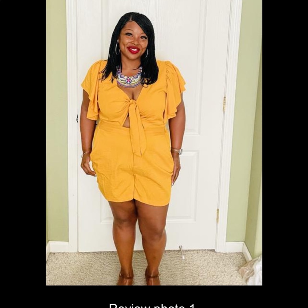Eloquii Sage Green Romper - Picture 5 of 9